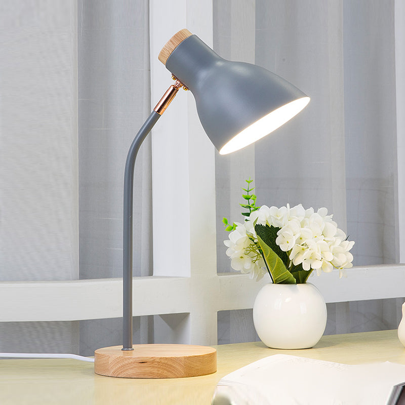 Lampada da tavolo rotonda in stile moderno in stile metallo a 1 luce da tavolo