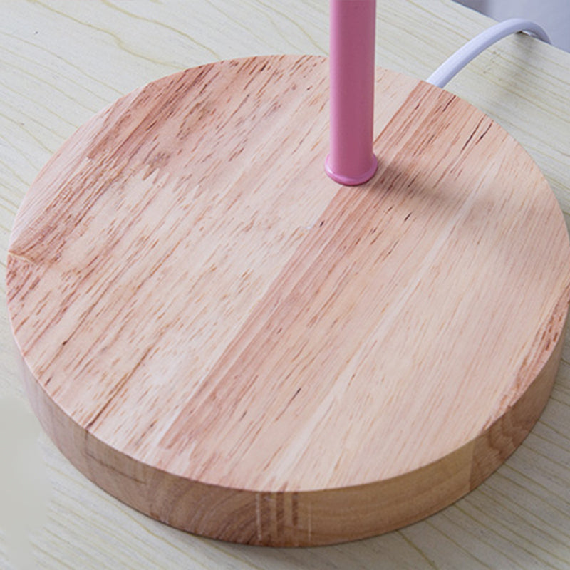 Lampada da tavolo rotonda in stile moderno in stile metallo a 1 luce da tavolo