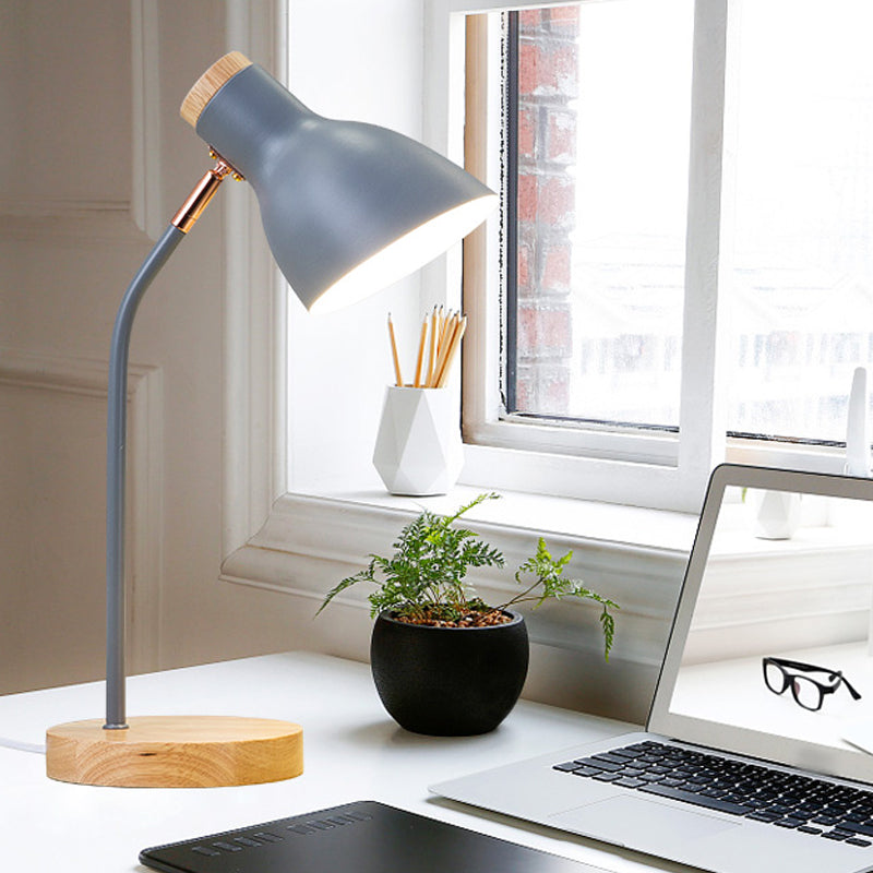 Lampada da tavolo rotonda in stile moderno in stile metallo a 1 luce da tavolo