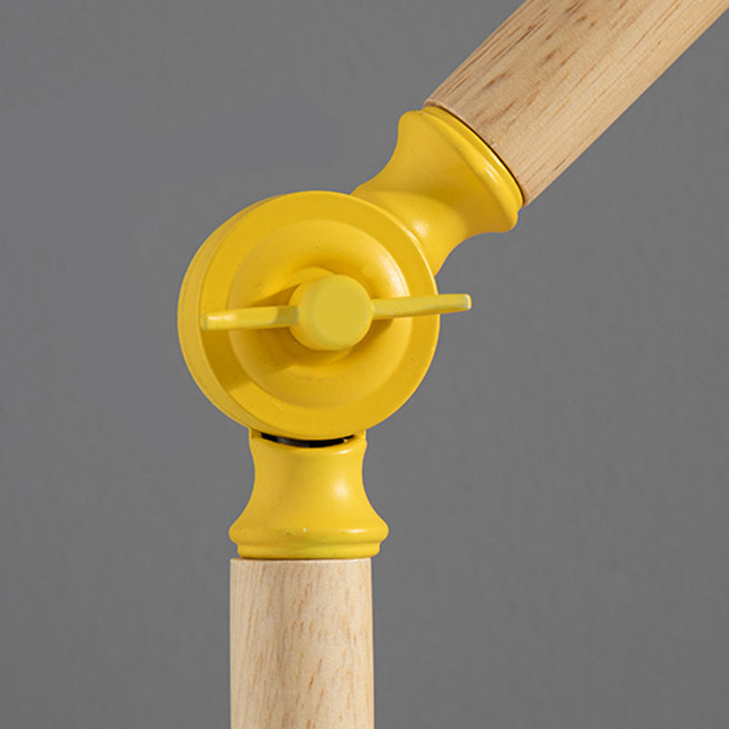 Lampada da tavolo notturna conica moderna in stile metallo a 1 luce