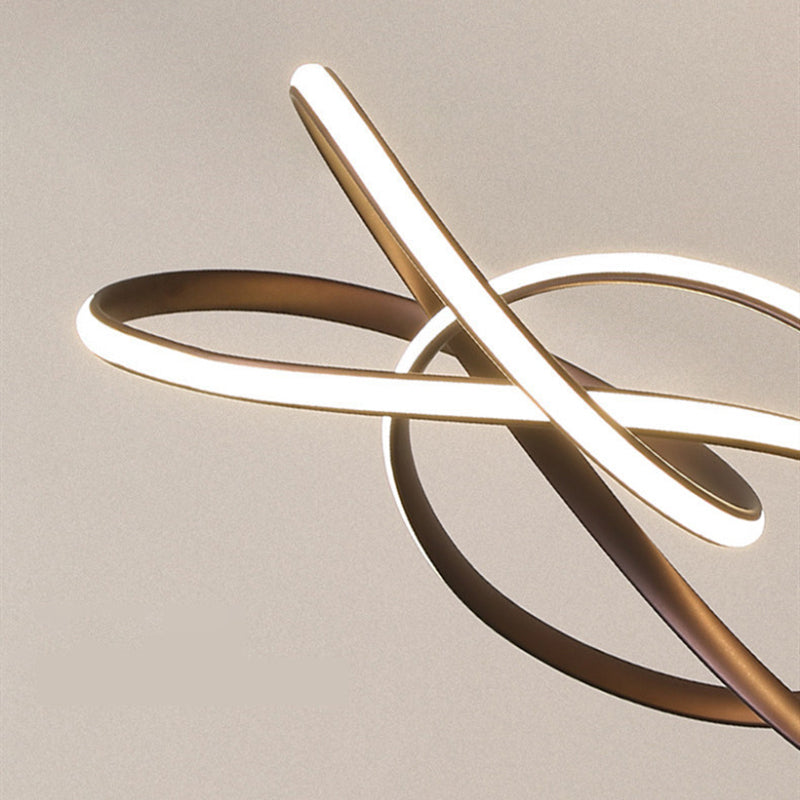 Aluminum Pendant Light Linear Modern LED Ceiling Light for Dining Room