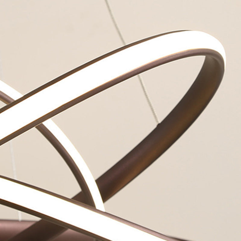 Aluminum Pendant Light Linear Modern LED Ceiling Light for Dining Room