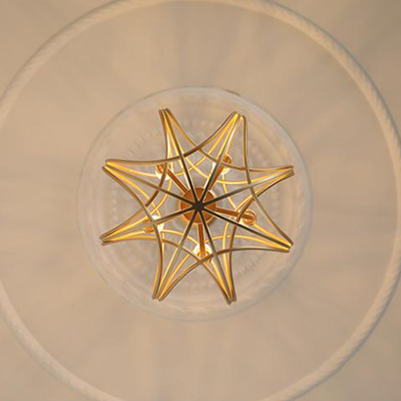 Traditional Hanging Chandelier Lamp Global Iron Suspension Chandelier Pendant Light