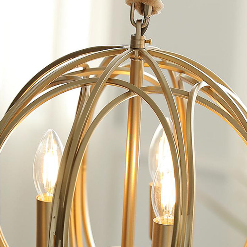 Traditional Hanging Chandelier Lamp Global Iron Suspension Chandelier Pendant Light