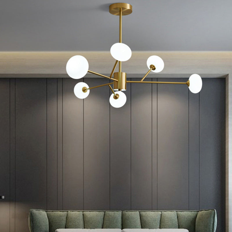 Lampadario in rame in rame a sospeso contemporaneo
