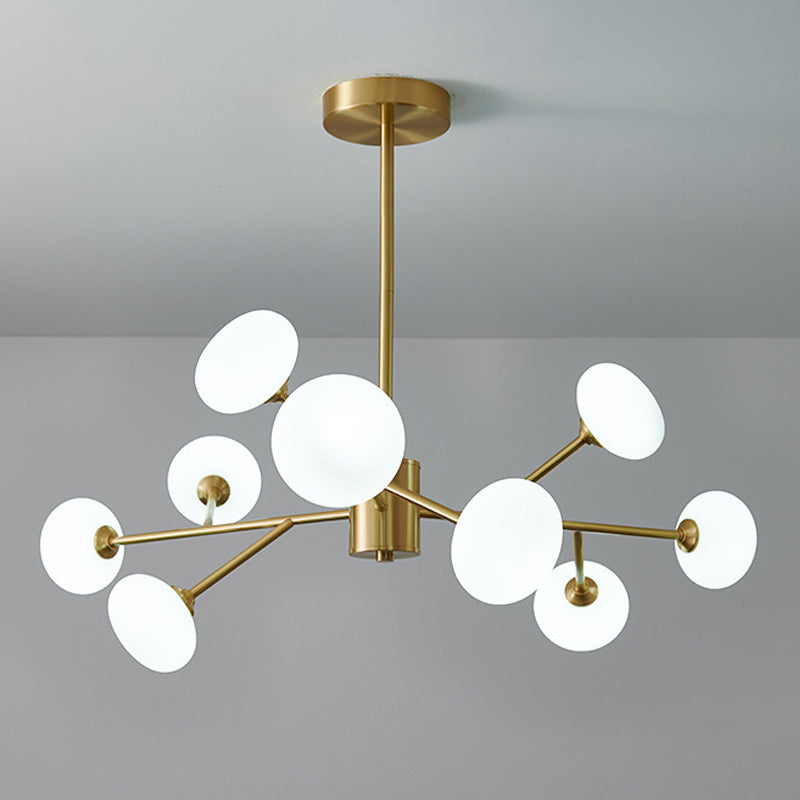 Lampadario in rame in rame a sospeso contemporaneo