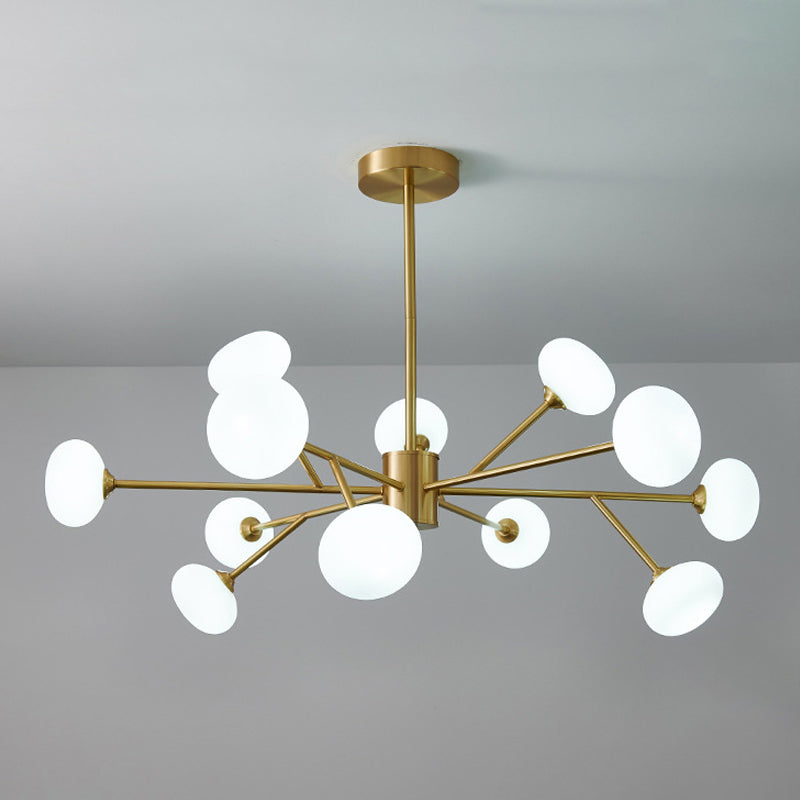 Lampadario in rame in rame a sospeso contemporaneo