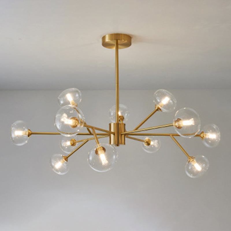Lampadario in rame in rame a sospeso contemporaneo