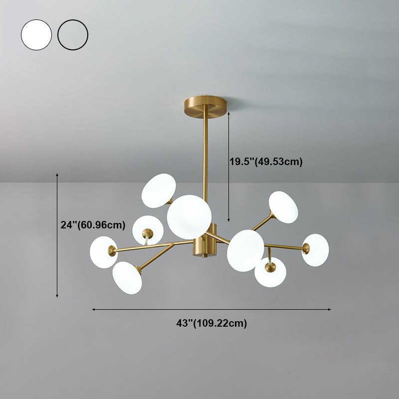 Lampadario in rame in rame a sospeso contemporaneo