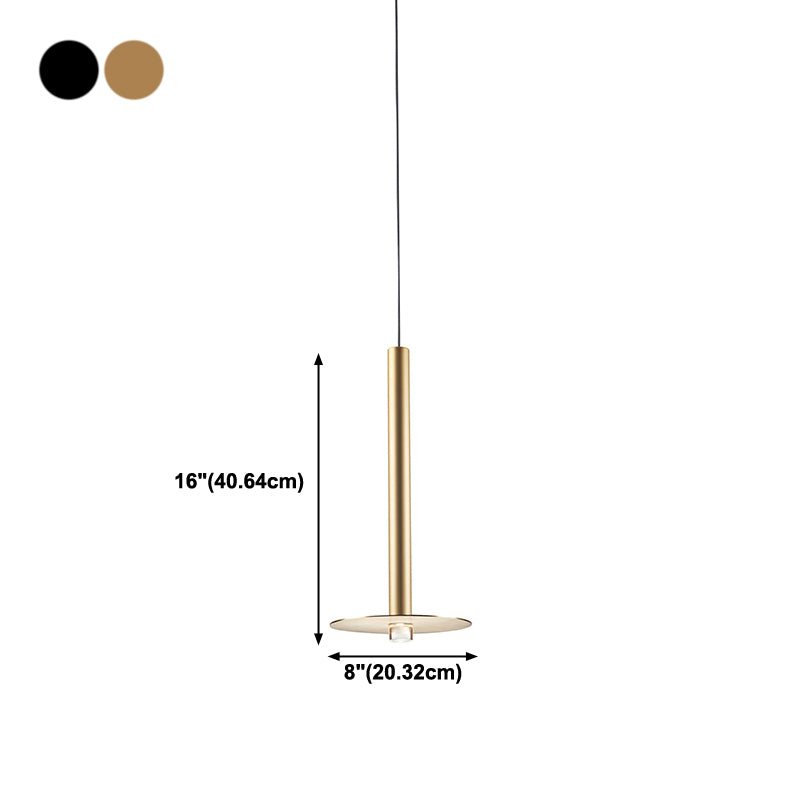 Metal Linear Hanging Lights Modern Style 1 Light Hanging Mount Fixture pour le chevet