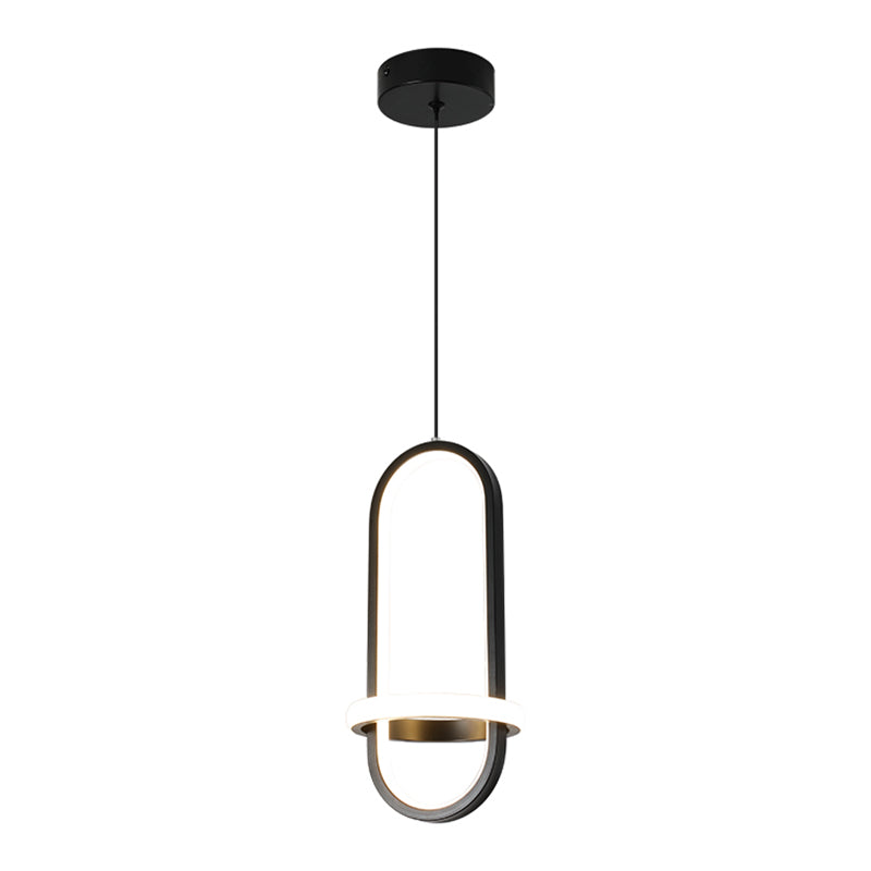 Chambre à coucher lampe suspendue moderne kit d'éclairage pendentif en aluminium linéaire avec 2 lumières