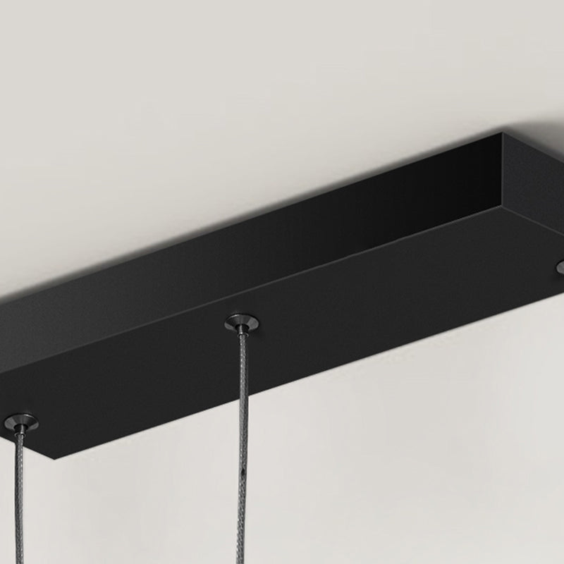 Moderne Metal-Insel-Leuchten-Leuchte Geometrie 3-Licht-LED-LED-Lampe mit Acrylschatten