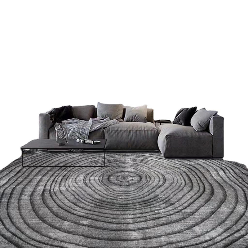 Tapis graphique moderne marron tapis résistant aux taches pour décoration domestique