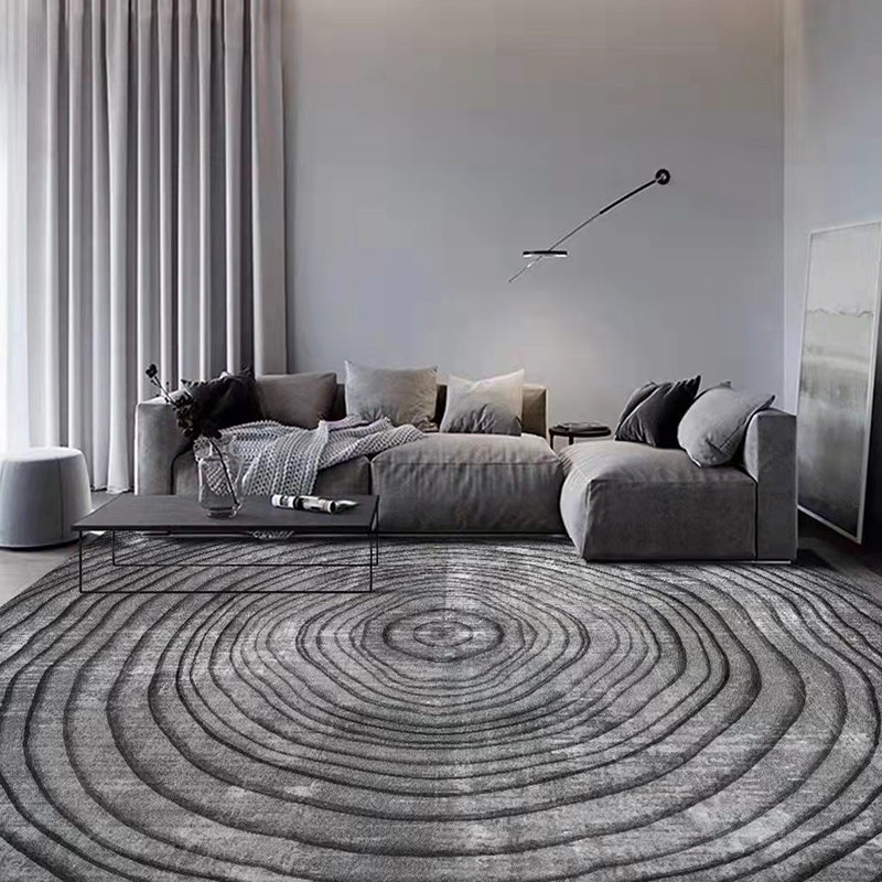 Tapis graphique moderne marron tapis résistant aux taches pour décoration domestique