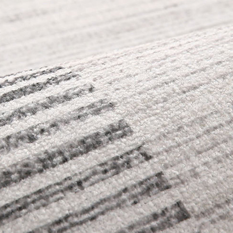 Grauer moderner Teppich Polyester Streifenbereich Teppichwaschmaschine für die Heimdekoration