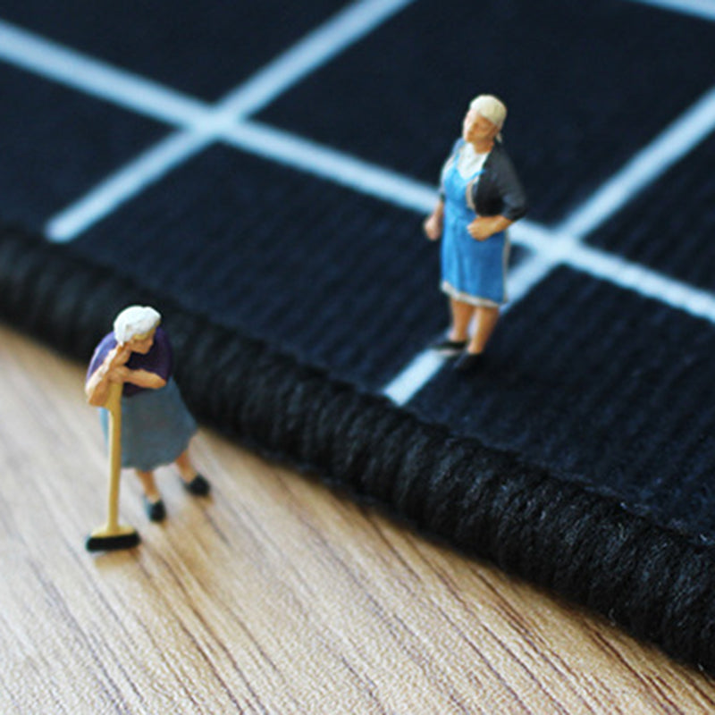 Wine Red Bohemian Rug Polyester Graphic Rug Washable Rug for Living Room