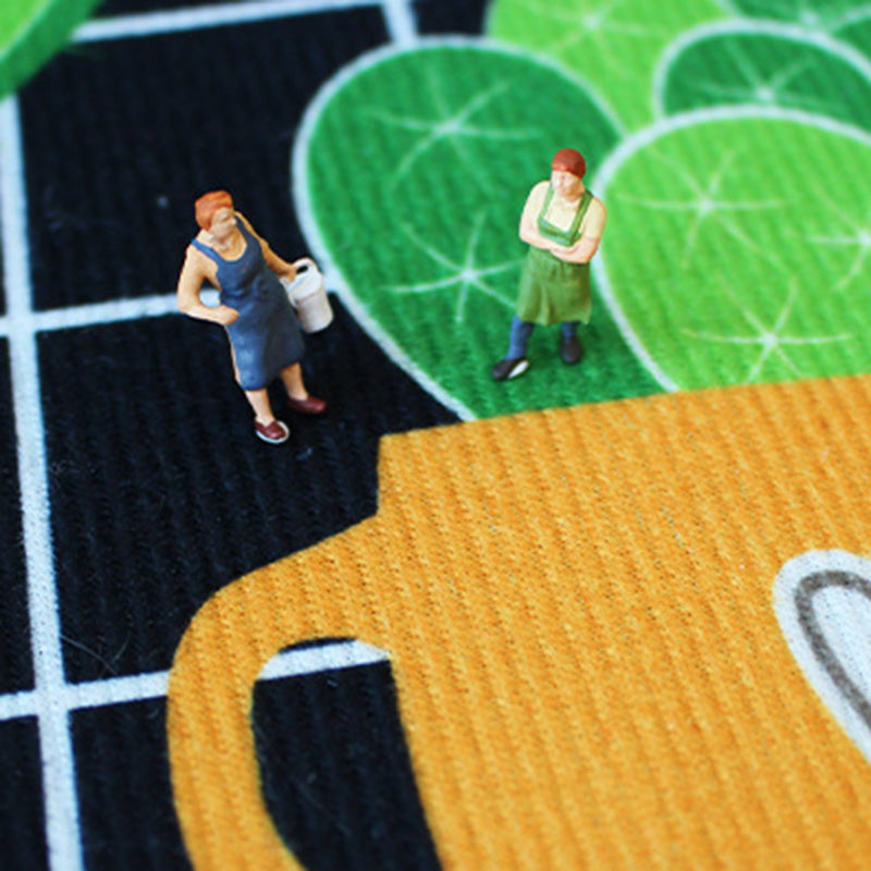 Wine Red Bohemian Rug Polyester Graphic Rug Washable Rug for Living Room