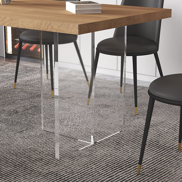 Modern Style Dining Table Rectangle Solid Wood Dining Table for Kitchen