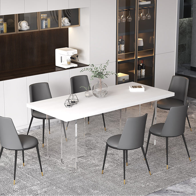 Modern Style Dining Table Rectangle Solid Wood Dining Table for Kitchen