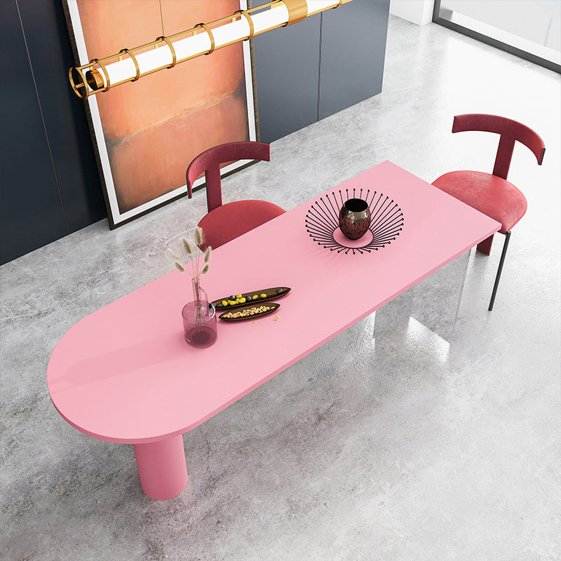 Modern Style Double Pedestal Furniture Pine Solid Wood Dining Room Collection