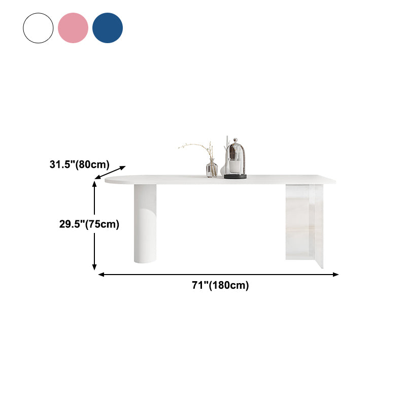 Modern Style Double Pedestal Furniture Pine Solid Wood Dining Room Collection