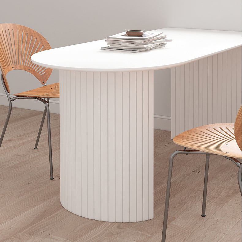Contemporary Style Furniture Double Pedestal Dining Site Table for Dining Room