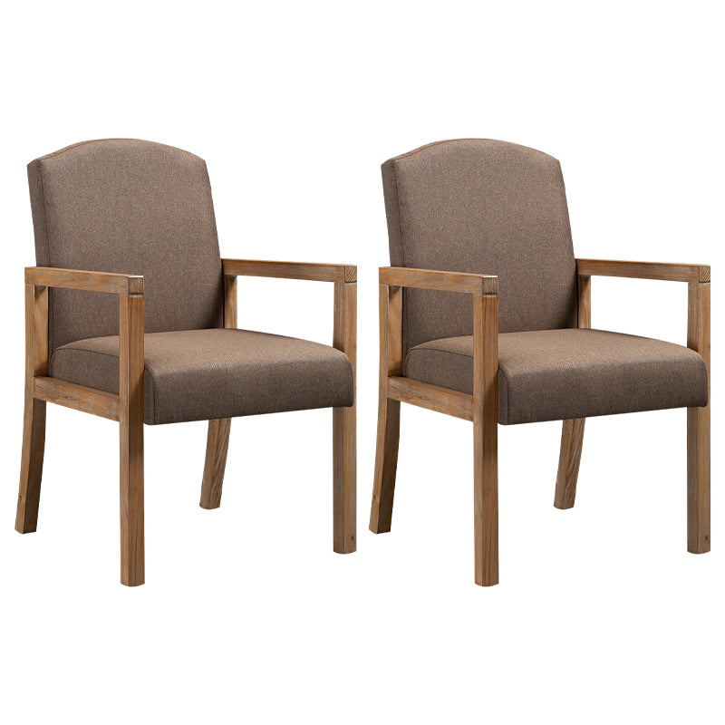 Silla Parsons de madera maciza con acabado mate y 4 patas, sillón de comedor contemporáneo