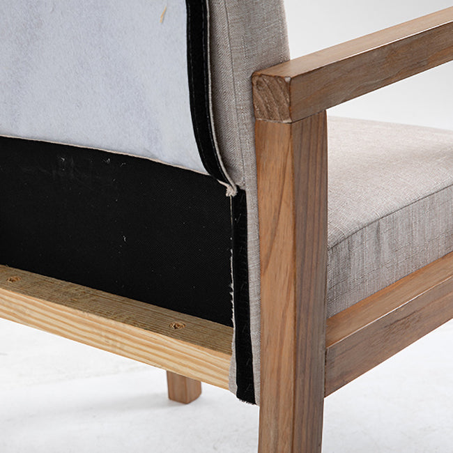 Silla Parsons de madera maciza con acabado mate y 4 patas, sillón de comedor contemporáneo