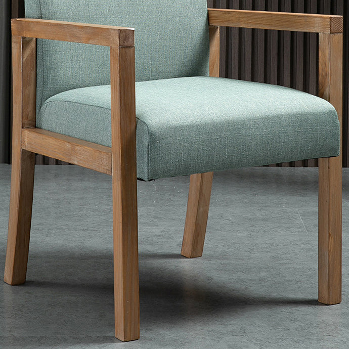 Silla Parsons de madera maciza con acabado mate y 4 patas, sillón de comedor contemporáneo
