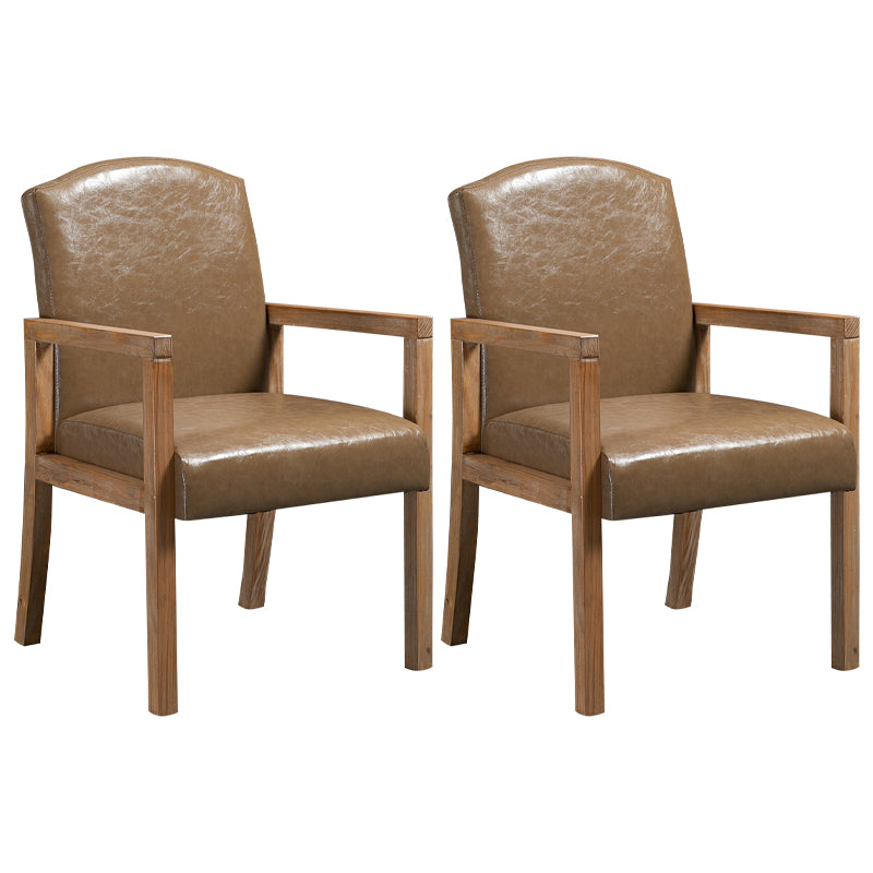 Silla Parsons de madera maciza con acabado mate y 4 patas, sillón de comedor contemporáneo