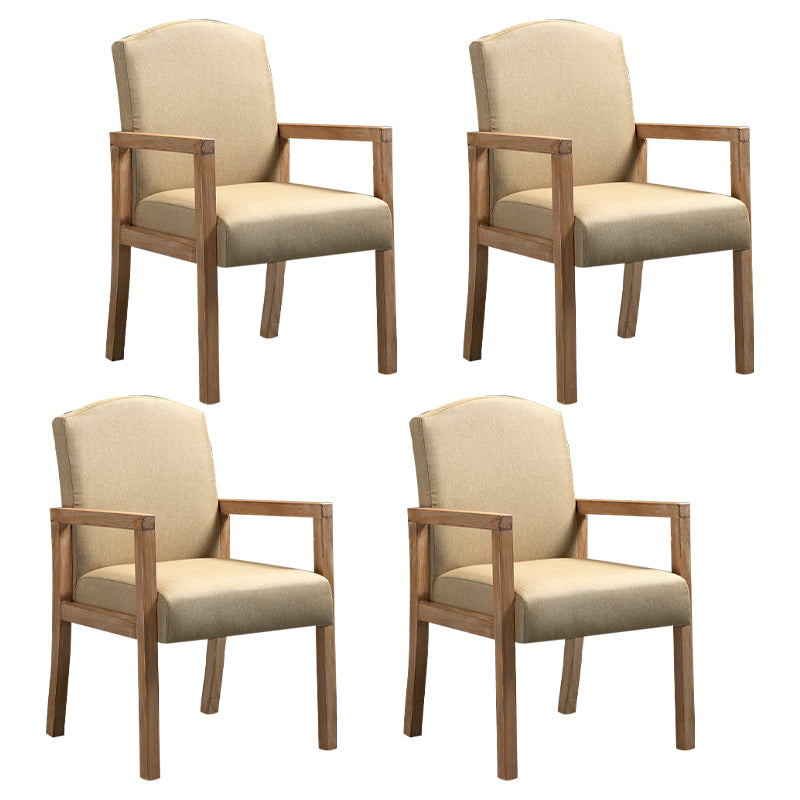 Silla Parsons de madera maciza con acabado mate y 4 patas, sillón de comedor contemporáneo