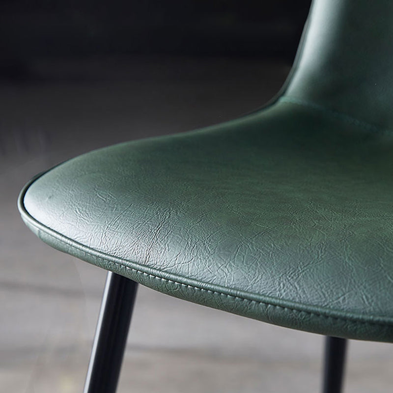 Noordse stijl keuken metalen eetstoelen eetstoel zonder mantel aan de zijkant