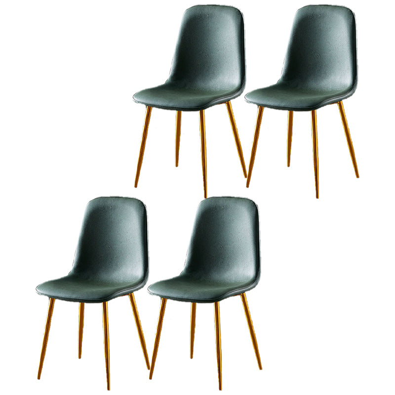 Noordse stijl keuken metalen eetstoelen eetstoel zonder mantel aan de zijkant