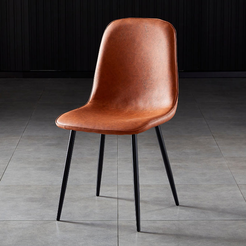Noordse stijl keuken metalen eetstoelen eetstoel zonder mantel aan de zijkant
