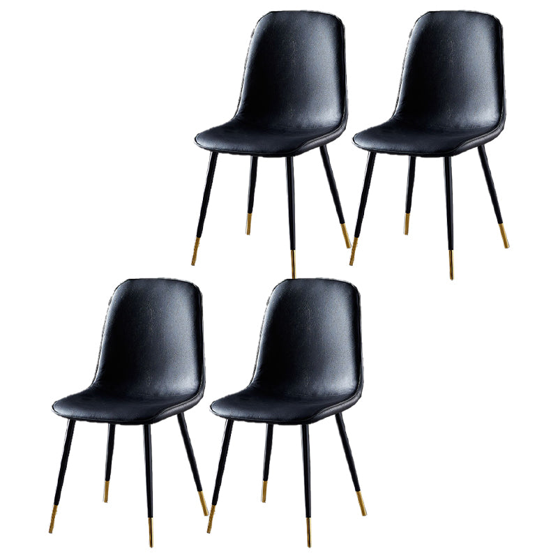 Noordse stijl keuken metalen eetstoelen eetstoel zonder mantel aan de zijkant
