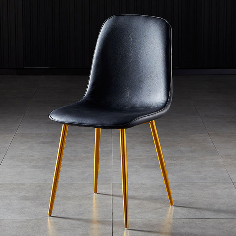 Noordse stijl keuken metalen eetstoelen eetstoel zonder mantel aan de zijkant