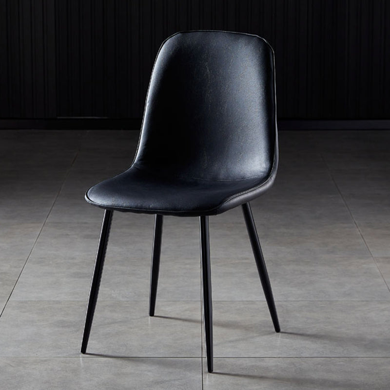 Noordse stijl keuken metalen eetstoelen eetstoel zonder mantel aan de zijkant
