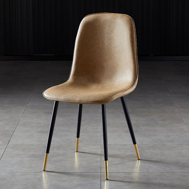 Noordse stijl keuken metalen eetstoelen eetstoel zonder mantel aan de zijkant