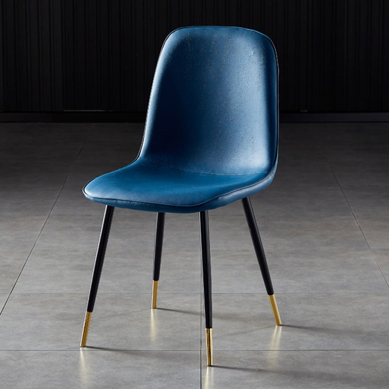 Noordse stijl keuken metalen eetstoelen eetstoel zonder mantel aan de zijkant