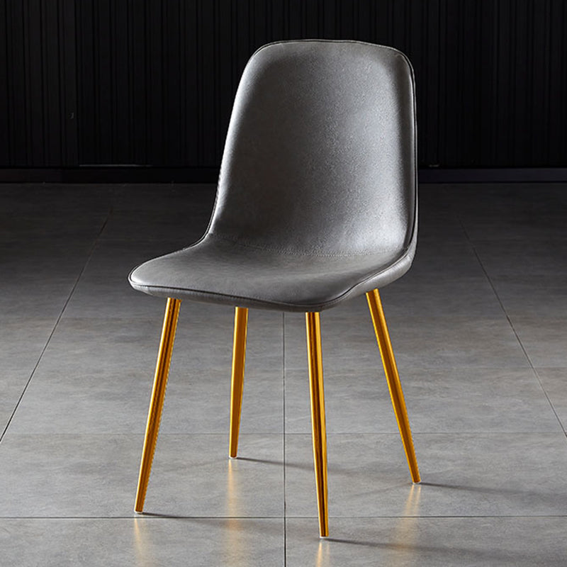 Noordse stijl keuken metalen eetstoelen eetstoel zonder mantel aan de zijkant