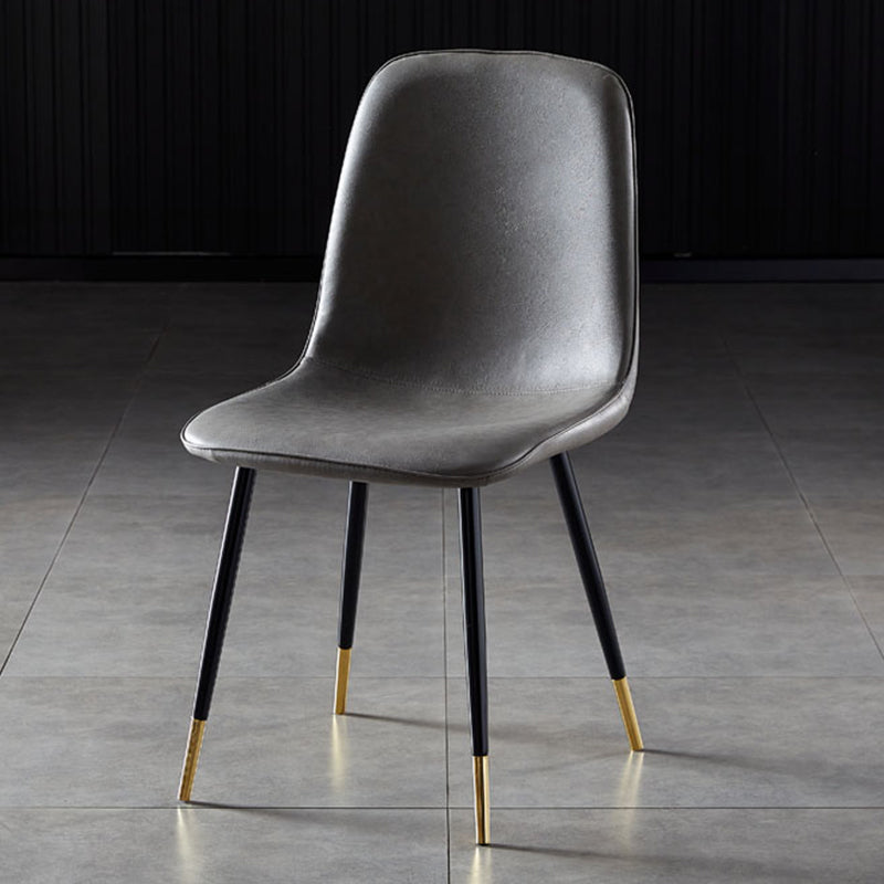 Noordse stijl keuken metalen eetstoelen eetstoel zonder mantel aan de zijkant