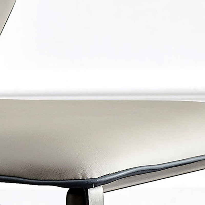 Sillas de comedor de metal de estilo moderno, sillas laterales sin brazos con respaldo de cocina