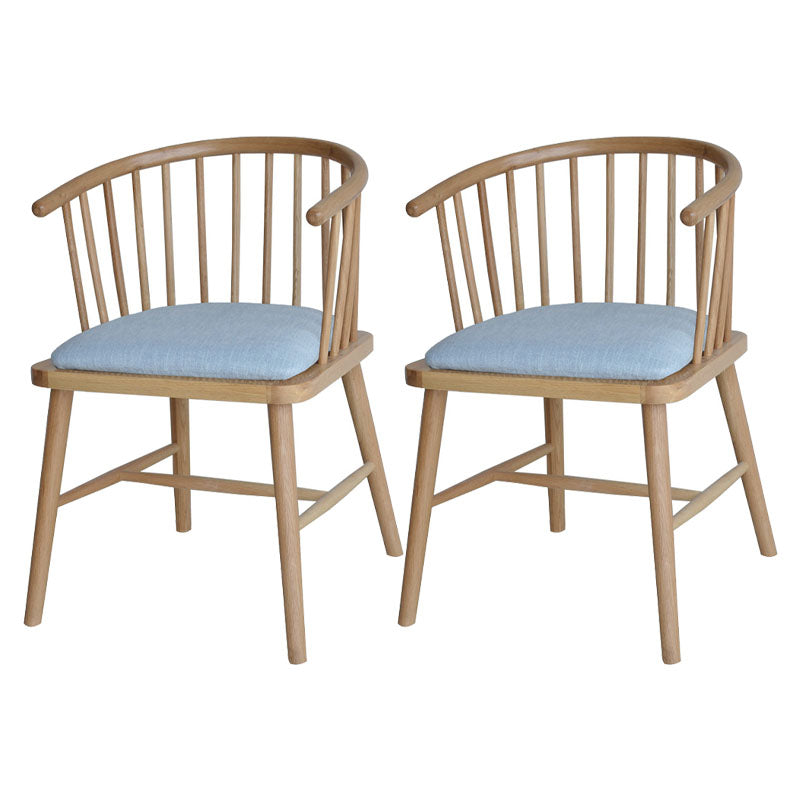 Sillón de madera contemporáneo Silla de comedor con respaldo natural Windsor para cocina