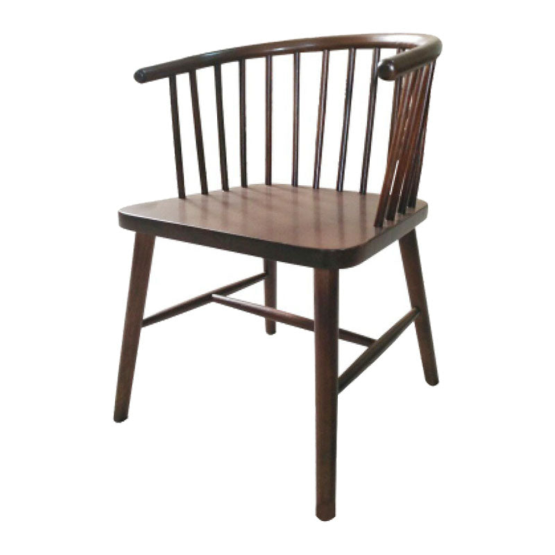 Sillón de madera contemporáneo Silla de comedor con respaldo natural Windsor para cocina