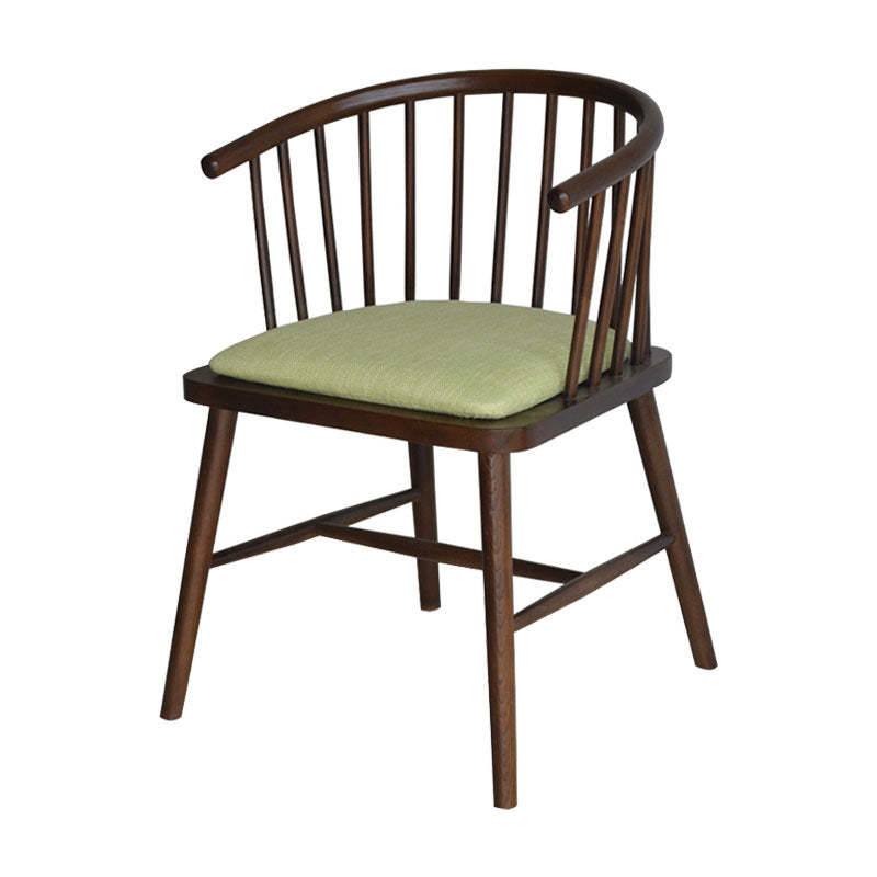 Sillón de madera contemporáneo Silla de comedor con respaldo natural Windsor para cocina