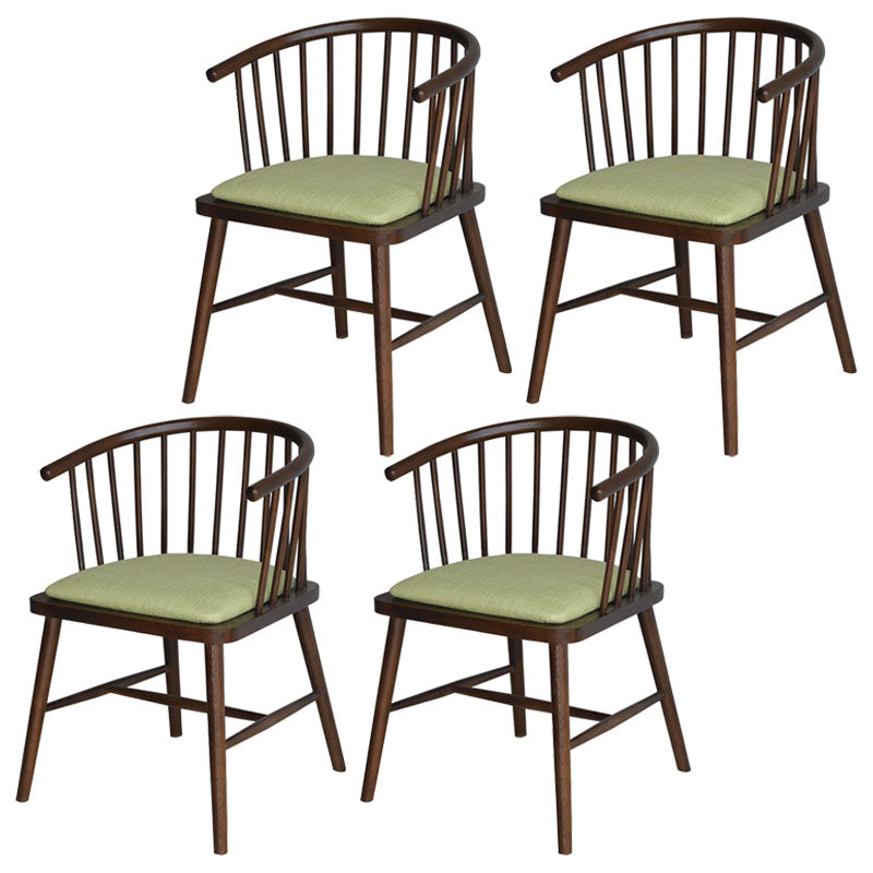 Sillón de madera contemporáneo Silla de comedor con respaldo natural Windsor para cocina
