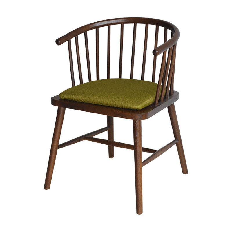 Sillón de madera contemporáneo Silla de comedor con respaldo natural Windsor para cocina