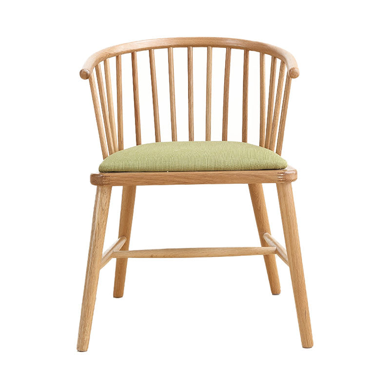 Sillón de madera contemporáneo Silla de comedor con respaldo natural Windsor para cocina