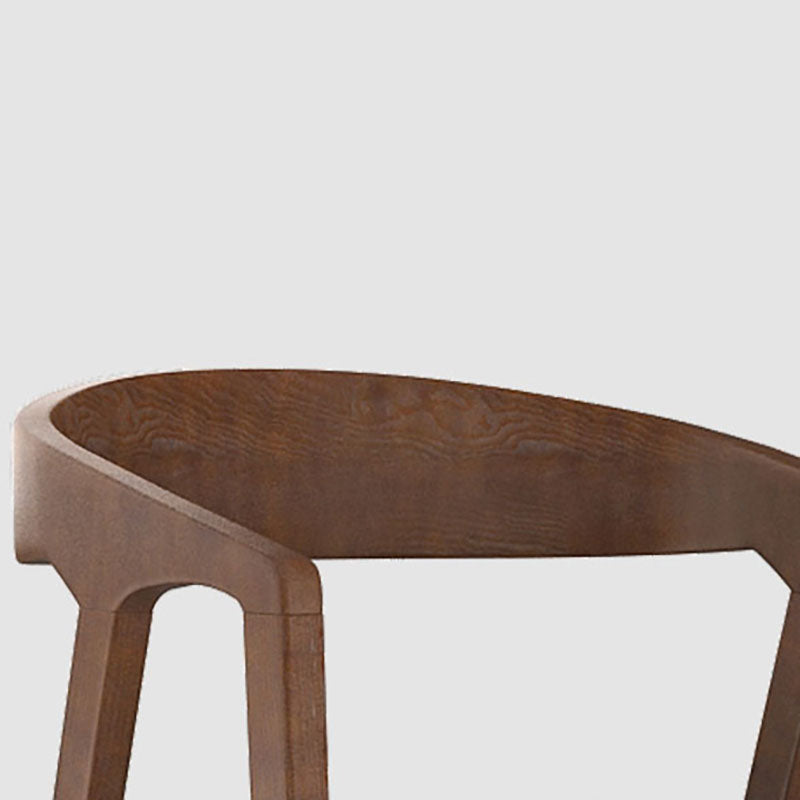 Silla de comedor de estilo tradicional, silla de comedor con brazo de cocina y patas de madera