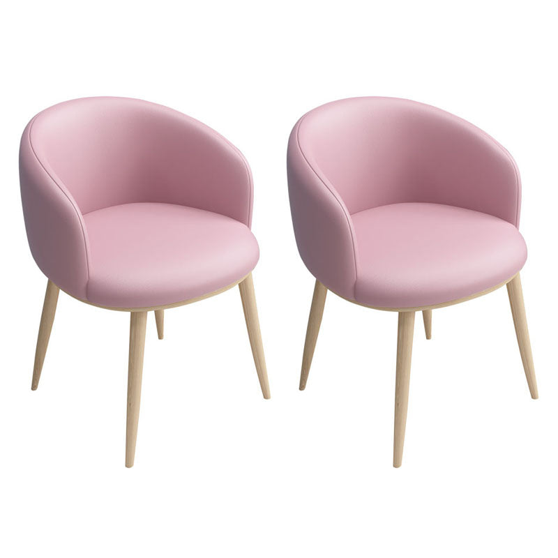 Silla de comedor tapizada casera moderna con respaldo sólido con acabado mate